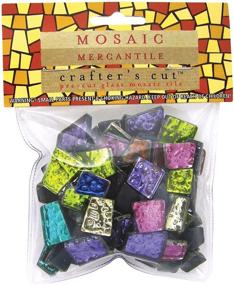 img 2 attached to 💎 Enhance your Crafts with Mosaic Mercantile Sparkle Assorted Mosaic Tile, 1/2-Pound!