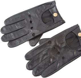 img 1 attached to YISEVEN Sheepskin Leather Motorcycle Lampskin Men's Accessories