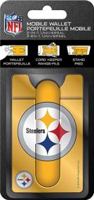 img 1 attached to 🏈 Идеальный кошелек для мобильного телефона NFL Pittsburgh Steelers HG: оставайтесь стильными и организованными в движении!