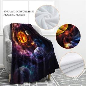 img 2 attached to Galaxy Blanket by Jekeno: Lightweight Universe-themed Kids' Home Store