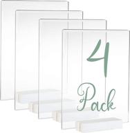 acrylic sign holders white stands event & party supplies logo