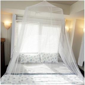 img 4 attached to 🌐 Tedderfield Premium X Large Mosquito Net: Conical Netting for Single to California King Beds, Indoor/Outdoor Use, Ideal Travel Net - Spacious Canopy, Extra Wide and Long, Chemical-Free
