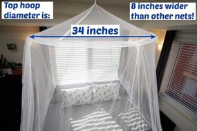img 3 attached to 🌐 Tedderfield Premium X Large Mosquito Net: Conical Netting for Single to California King Beds, Indoor/Outdoor Use, Ideal Travel Net - Spacious Canopy, Extra Wide and Long, Chemical-Free