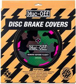 img 3 attached to Muc Off Camo Disc Brake Covers: Set of 2 - Neoprene Protective Washable Covers for Bicycle Disc Brakes, Shielding from Overspray and Transit Damage