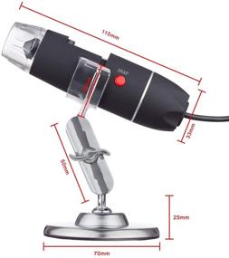 img 3 attached to 🔬 AmScope USB Digital Handheld Microscope: 50X to 500X with Adjustable Stand and 8-LED Light for Windows, Mac, and Android (OTG Adapter Included)