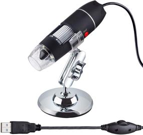 img 4 attached to 🔬 AmScope USB Digital Handheld Microscope: 50X to 500X with Adjustable Stand and 8-LED Light for Windows, Mac, and Android (OTG Adapter Included)