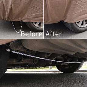 img 2 attached to 🌬️ Tecoom Car Cover Straps Wind Protector 2PCS: Ensure Secure Protection for Your Vehicle Cover in Strong Winds | Universal Fit for Sedans, SUVs, and Vans