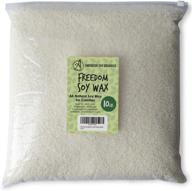 🕯️ 10 lb freedom soy wax beads for candle making by american soy organics – microwavable & premium supplies for soy candle making logo