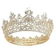 👑 makone gold crowns and tiaras: hair accessories for women - ideal for birthday, wedding, prom, bridal party, halloween costume, christmas gifts logo