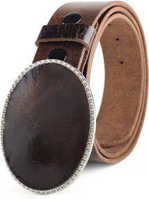 img 3 attached to Rustic Buffalo Genuine Leather Interchangeable Men's Accessories