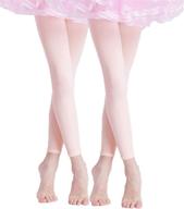 daydance footless ballet tights for girls - high denier comfort! logo