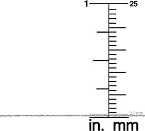 img 1 attached to Белое изящное ожерелье Сингапура 0,85 мм