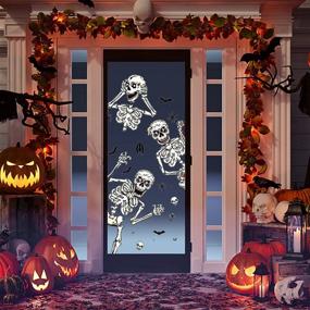 img 2 attached to Halloween Window Sticker Skeleton Decoration