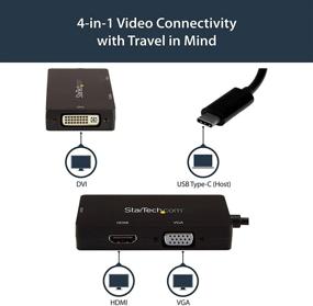 img 3 attached to StarTech.com Адаптер видео с мультипортами USB C к HDMI, VGA и DVI для ноутбука и монитора Mac / Windows (CDPVGDVHDBP) с поддержкой разрешения 4К