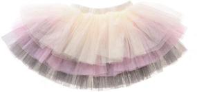 img 3 attached to 🌈 Stylish Toddle Rainbow Layered Fluffy Ballet Girls' Clothing: Skirts & Skorts