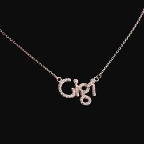 img 3 attached to 👵 Grandma Necklace: ENSIANTH Women's Letter Jewelry for a Special Gift