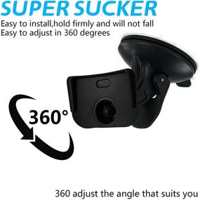 img 2 attached to 🚗 EKIND Car Windscreen Windshield Suction Cup Mount Holder Cradle- Compatible for Tomtom GPS (XL Series: XL, XL-S, XL-T), Black