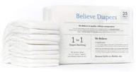 believe diapers - eco-friendly disposable baby diapers - sustainable bamboo & natural plant-based materials - biodegradable - hypoallergenic for sensitive skin - size 5 (>27 lbs) - pack of 25 logo