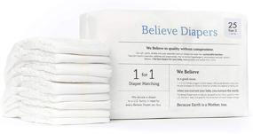img 4 attached to Believe Diapers - Eco-Friendly Disposable Baby Diapers - Sustainable Bamboo & Natural Plant-Based Materials - Biodegradable - Hypoallergenic for Sensitive Skin - Size 5 (>27 lbs) - Pack of 25