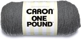 img 4 attached to 🧶 Пряжа Caron One Pound Solids: 16 унций серый микс средней плотности, 100% акрил – идеально подходит для вязания крючком, спицами и рукоделия (1 штука)
