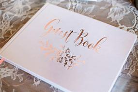 img 2 attached to 🌸 J&A Homes Wedding Guest Book – Polaroid Album Photo Guestbook Registry Sign-in with Gold Foil & Gilded Edges – Elegant White Hardcover with Bookmark – 9” x 6” Compact Size in Rose Gold (100 Pages)