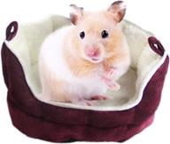 🐹 meric cuddle cup: ultimate comfort for small animals – removable cushion, soft fleece lined cotton bedding, cozy sleep nest for gerbils, guinea pigs, and hamsters логотип