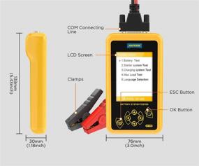 img 3 attached to 🚗 Autool BT-460 Battery Tester: Lead-Acid AGM GEL Battery Cell Analyzer with 4" TFT Color Display; Supports 12V Vehicles & 24V Heavy-Duty Trucks | Car Battery Analyzer