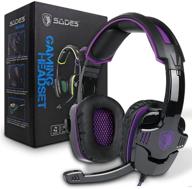 🎧 sades sa930plus noise isolating gaming headset with mic - enhanced bass and volume control for ps4 pro, xbox one, pc, mac, and more logo