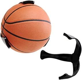 img 2 attached to 🏀 TopSeller Space Saver Basketball Soccer Ball Claw: Convenient Wall Mount Holder for Sports Balls - Basketball Bracket Included