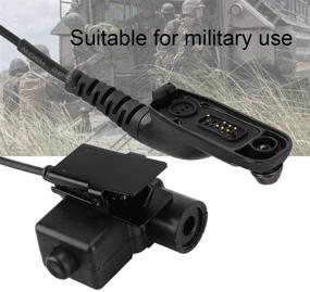 img 2 attached to 🎧 Ciglow Tactical PTT Headset Adapter for Motorola XiR Series 2 Way Radios - Military Radio Headphones