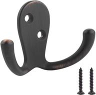 🧥 amazon basics robe hook - oil rubbed bronze, 5-pack: organize your space effortlessly! logo