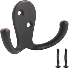 img 4 attached to 🧥 Amazon Basics Robe Hook - Oil Rubbed Bronze, 5-Pack: Organize Your Space Effortlessly!