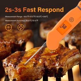 img 3 attached to 🌡️ Versatile Inkbird Instant Read Meat Thermometer: Rechargeable with Rotatable Screen, Backlight, and Waterproof Design - Grill, Smoker, Kitchen, Candy, Baking, and Homebrewing