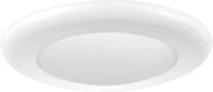 💡 ostwin 4 inch led disk light - dimmable recessed lighting fixture, white finish - low profile flush mount ceiling light - 10w (65w replacement) - 700 lumens - 5000k daylight - etl listed logo