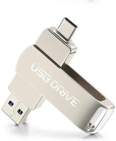 img 4 attached to 512GB USB Flash Drive, 2-in-1 Dual USB Type-C Flash Drive 512GB, Metal Memory Stick for USB-C Smartphones, Tablets, PC