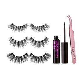 img 3 attached to Enhanced iENVY Magnetic Liner & Lash 👁️ Kit with Eyelash Curler (Featuring Wispy Styles Set)