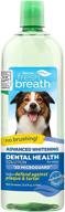 enhance your dog's oral hygiene with tropiclean advanced whitening water additive | 33.8oz | made in usa logo