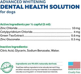 img 2 attached to Enhance Your Dog's Oral Hygiene with TropiClean Advanced Whitening Water Additive | 33.8oz | Made in USA