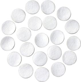 img 4 attached to 🔘 White Adhesive Felt Circles: Multiple Sizes - 0.5”, 0.75”, 1” or 1.5” Wide; Wholesale Package Options, Pre-cut Stickers for DIY Projects & Crafts (48 Count 1”, White)