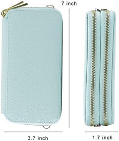 img 1 attached to 💼 Wristlet Clutch Wallet for Women: Chic Shoulder Purse Bag with Chain Strap by HAWEE