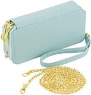 💼 wristlet clutch wallet for women: chic shoulder purse bag with chain strap by hawee logo