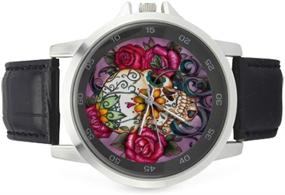 img 1 attached to Beautiful Sugar Skull Stainless Watch