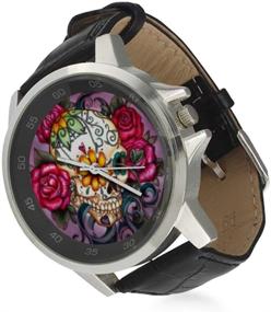 img 3 attached to Beautiful Sugar Skull Stainless Watch