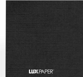 img 1 attached to 📇 LUXPaper 8.5” x 11” Cardstock 100 lb. Black Linen 50 Pack - Ideal for Crafts, Cards, Scrapbooking Supplies