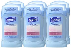 img 1 attached to 🌸 Suave 24 Hr Protection Anti-Perspirant & Deodorant Invisible Solid, Powder (6 Pack, 1.4 Oz each)