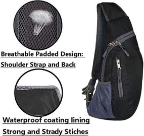 img 2 attached to WTSHOPME Sling Shoulder Backpack Chest