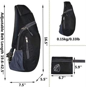 img 3 attached to WTSHOPME Sling Shoulder Backpack Chest