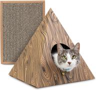 🐱 upstreet cat hideout: non-toxic cardboard, 2 pack hex tunnel, stress-relieving playhouse for anxiety relief, durable & lightweight logo