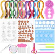 ✂️ flasoo paper quilling kit: 1060pcs paper strips & 15pcs tools for stunning paper art craft logo