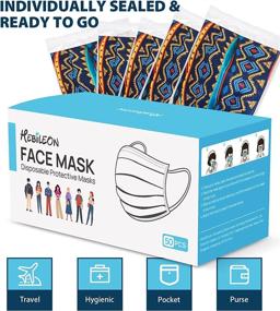 img 3 attached to 50 Bohemian Face Masks: Individually Disposable Protectors